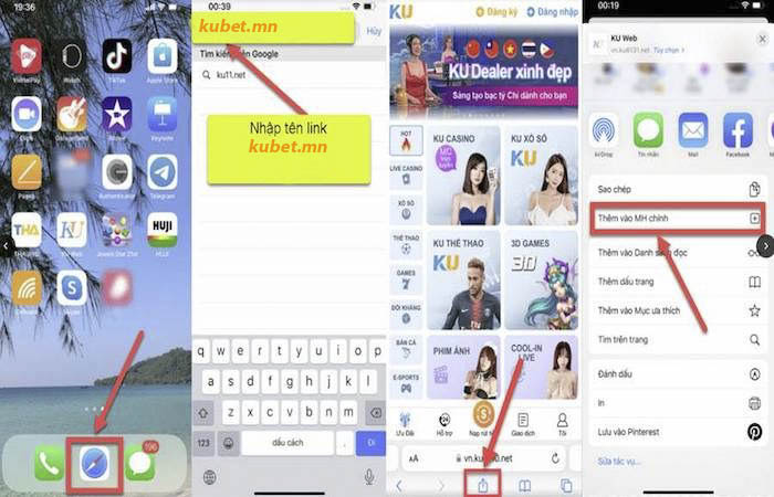 Tải bằng link trang chủ trên hệ điều hành Android